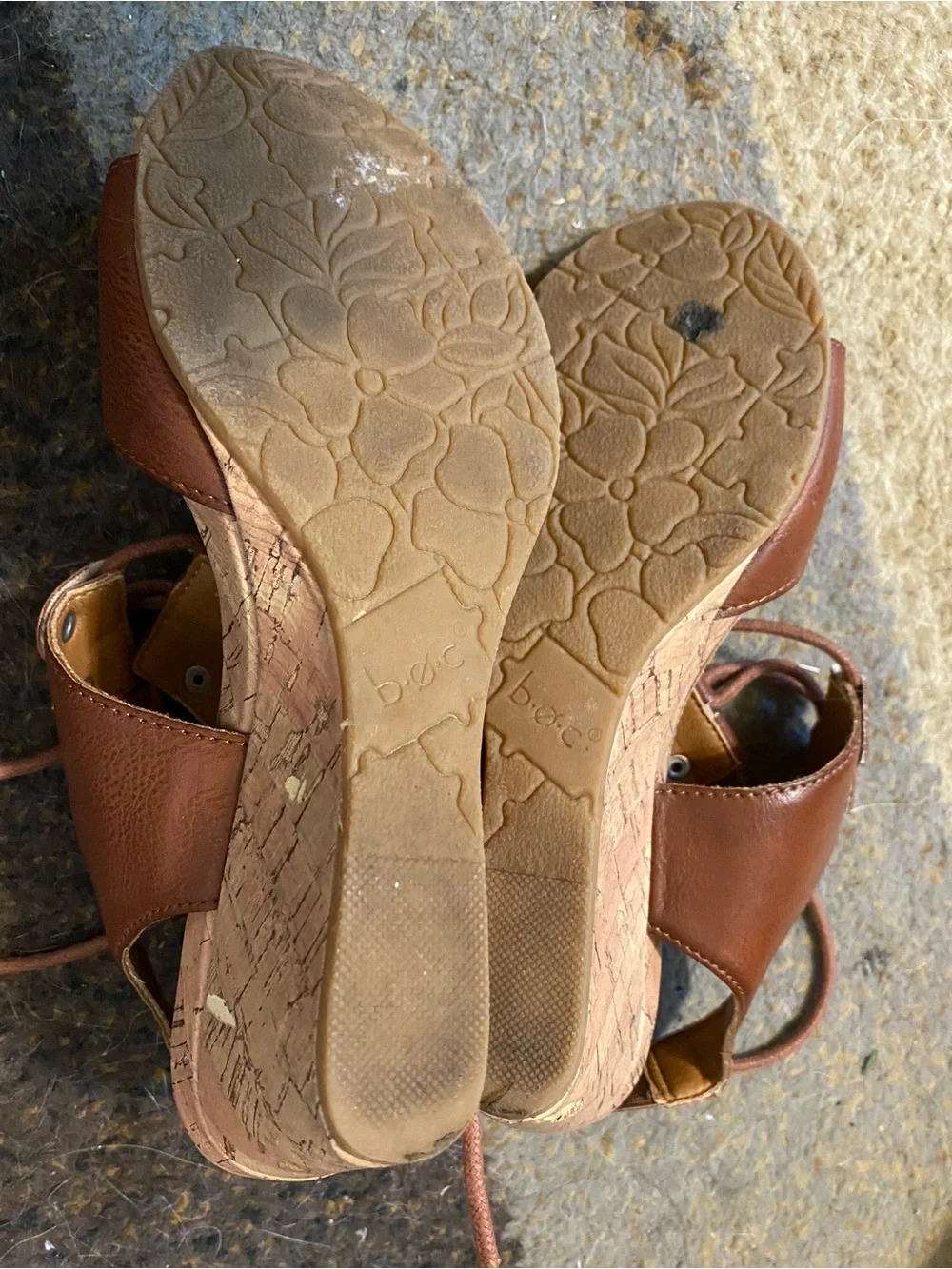 boc brown leather